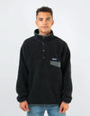 Patagonia Synchilla Snap-T Pullover - Black w/ Forge Grey