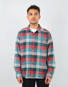 Patagonia Lightweight Fjord Flannel L/S Shirt - Unbroken: Piki Green