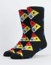 HUF Hazard Crew Socks - Black