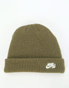 Nike SB Fisherman Cuff Beanie - Medium Olive/White