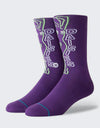 Stance 200 Needle Crazy Daisies Crew Socks - Purple