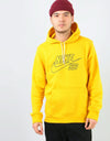Nike SB Embroidery Pullover Hoodie - Dark Sulfur/Obsidian