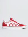 Vans Old Skool Skate Shoes - (Mix Checker) Chili Pepper/True White