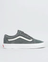 Vans Old Skool Skate Shoes - (Soft Suede) Ebony/True White