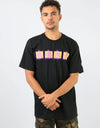 The New Deal Original Napkin 4 Bar T-Shirt - Black