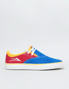Lakai x Baker Riley Hawk II Skate Shoes - Blue/Red/Yellow