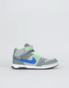 Nike SB Mogan Mid 2 Kids Skate Shoes - Wolf Grey/Game Royal