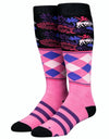 Stinky Tropic Snowboard Socks - Rose Ash