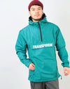 Transform The Fast Text Windbreaker 2020 Snowboard Jacket - Teal