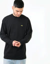 Vans Left Chest Hit L/S T-Shirt - Black/Sulphur Spring