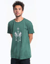 Magenta Cranes T-Shirt - Green