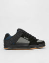 Globe Tilt Skate Shoes - Black/Blue Knit/Gum