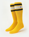 Champion Premium Crew Socks - Yellow/White/Black