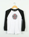 Independent Truck Co. Kids Baseball T-Shirt - Black/White