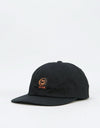 Welcome Smiley Unstructured Snapback Cap - Black
