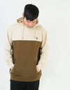 Zoo York Stockwell Panel Pullover Hoodie - Olive/Light Bone