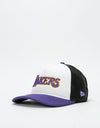 New Era 9Forty LA Lakers Team Trucker Cap - White/Team Colour