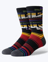 Stance Collision Combed Cotton Crew Socks - Black
