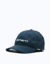 Carhartt WIP Carter Strapback Cap - Duck Blue/White