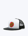 Santa Cruz Classic Dot Mesh Cap - White/Black