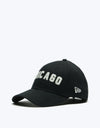 New Era 9Forty NBA Chicago Bulls Felt Script Cap - Black