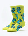 Santa Cruz Womens Multi Hand Sock - Safety Green