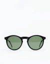 Glassy Sunhater Tim Tim Premium Polarized Sunglasses - Black/Green Lens