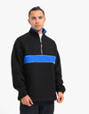Butter Goods Axis 1/4 Zip Pullover - Black / Royal