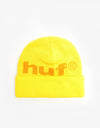 HUF 98 Logo Beanie - Yellow