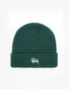 Stüssy Basic Cuff Beanie - Pine