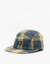 Dickies Hornbeck Check 5 Panel Cap - Air Force Blue