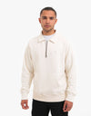 Stüssy Polo Zip Fleece Sweatshirt - Beige