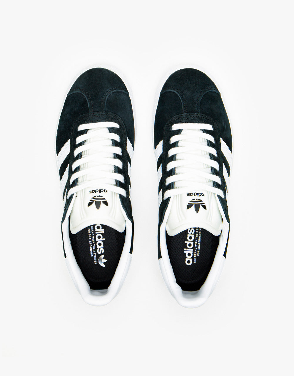 adidas Gazelle ADV Skate Shoes - Core Black/White/Gold Metallic