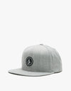 Volcom Quarter Twill Snapback Cap - Grey