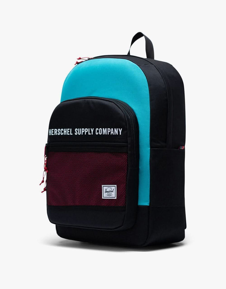 Herschel Supply Co. Kaine Backpack Black/Tile Blue/Raspberry Route One
