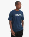 Anon Logo T-Shirt - Dress Blue