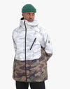 686 x Dragon GORE-TEX® Hydra Down Thermagraph® Snowboard Jacket - Camo Colourblock