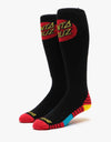 ThirtyTwo x Santa Cruz Classic Dot Snowboard Socks - Black