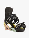 Burton Malavita Re:Flex™ 2021 Snowboard Bindings - Pink/Yellow/Blue