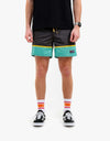 Patagonia Stretch Wavefarer® 16" Volley Short - Bottom Leg Stripe: Forge Grey