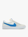 Nike SB Bruin React Skate Shoes - Summit White/Signal Blue-Summit White