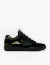 Lakai Carroll Skate Shoes - Black/Neon Green