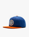 Brixton Rival MP Snapback Cap - Joe Blue/Burnt Orange