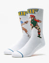 HUF x Street Fighter II Chun-Li & Cammy Socks - White