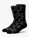 HUF Always Open Plantlife Socks - Black