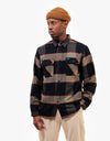 Brixton Bowery L/S Flannel Shirt - Heather Grey/Charcoal