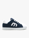 Etnies Calli-Cut Kids Skate Shoes - Navy/White