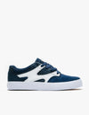 DC Kalis Vulc Kids Skate Shoes - Navy/White