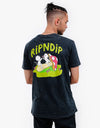 RIPNDIP Sharing Is Caring T-Shirt - Black Mineral Wash