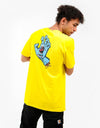 Santa Cruz Screaming Hand Chest T-Shirt - Blazing Yellow